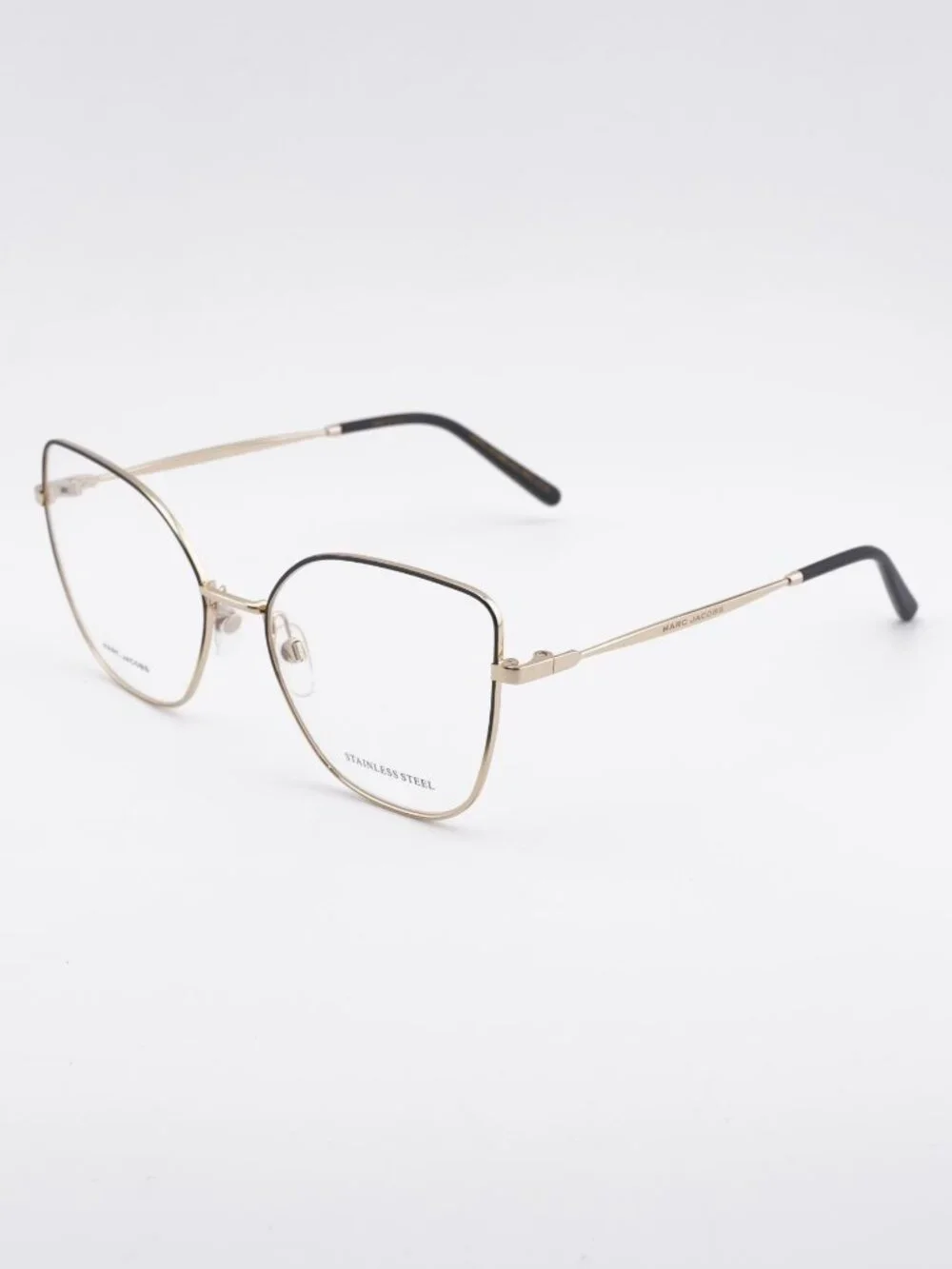 Marc Jacobs MARC 704 02M2 00 Eyeglasses Black Gold 56mm Cat Eye Frame